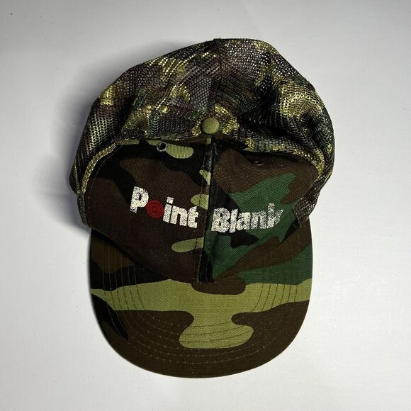 Point Blank Camo SnapBack Hat Adult One Size Bullseye Target Mesh Cap - Picture 9 of 9